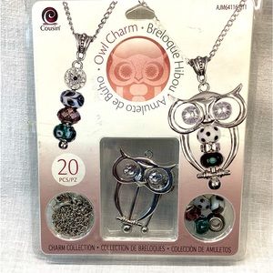CREATE COUSIN CHARM COLLECTION 20 PCS FOR CREATE YOUR OWN OWL CHARM NWT